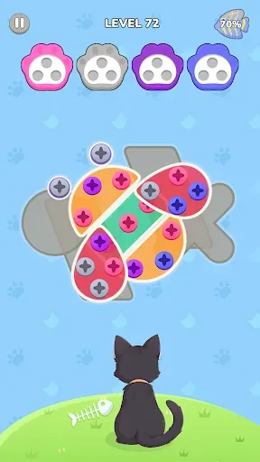 Скриншот 5 — Спасение кошек: Пазл Pin Jam