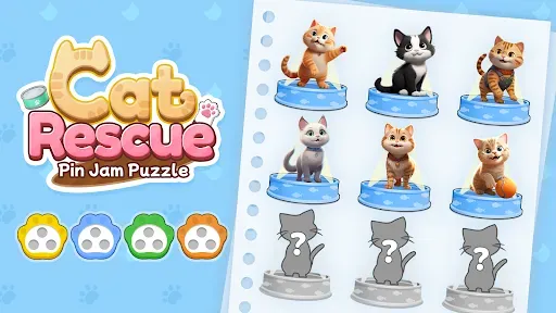 Скриншот 7 — Спасение кошек: Пазл Pin Jam