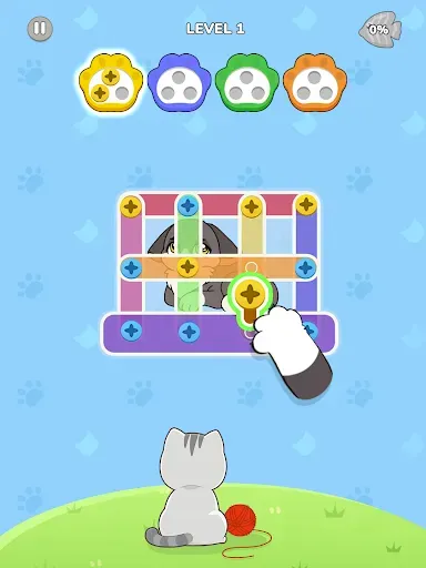 Скриншот 8 — Спасение кошек: Пазл Pin Jam