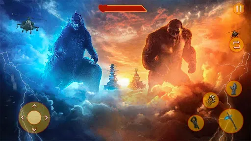 Скриншот 1 — Godzilla x kong City Attack 3D