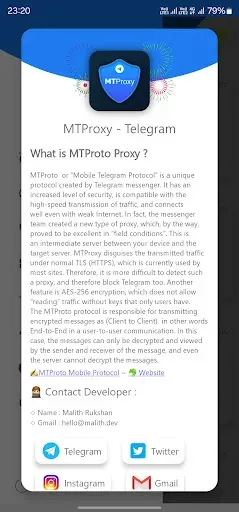 Скриншот 8 — MTProxy - Proxy For Telegram