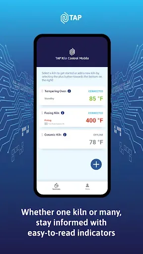 Скриншот 1 — TAP Kiln Control Mobile