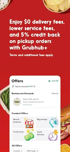 Скриншот 4 — Seamless: Local Food Delivery