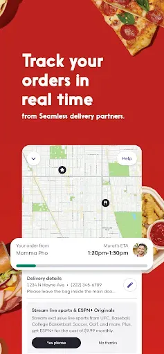 Скриншот 5 — Seamless: Local Food Delivery