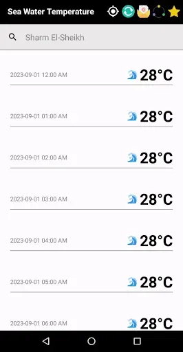 Скриншот 4 — Sea Water Temperature App