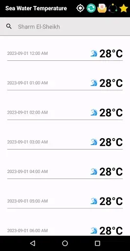 Скриншот 5 — Sea Water Temperature App