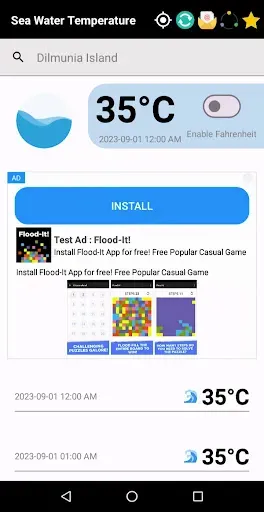 Скриншот 6 — Sea Water Temperature App