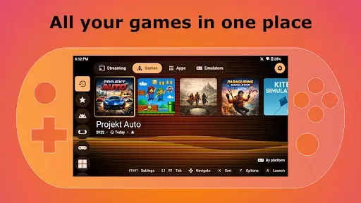 Скриншот 1 — Papaya - Games Launcher