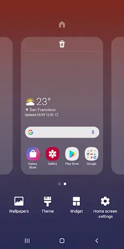 Скриншот 4 — Главный экран One UI от Samsun