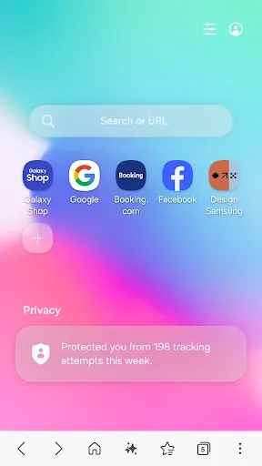 Скриншот 1 — Samsung Internet Browser Beta