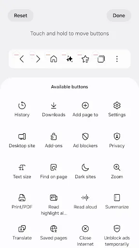 Скриншот 5 — Samsung Internet Browser Beta
