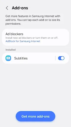 Скриншот 6 — Samsung Internet Browser Beta