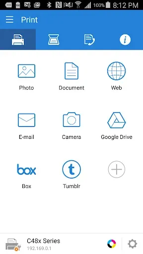 Скриншот 1 — Samsung Mobile Print