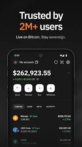 Скриншот 1 — Xverse: Bitcoin Crypto Wallet