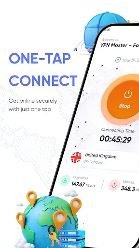 Скриншот 1 — Fast VPN Master - Secure Proxy