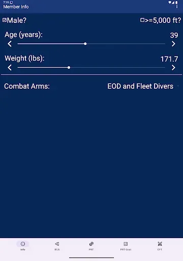 Скриншот 6 — Navy PFA Calc