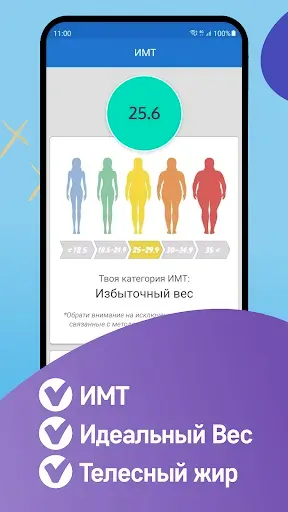Скриншот 4 — Трекер Похудения и Параметров