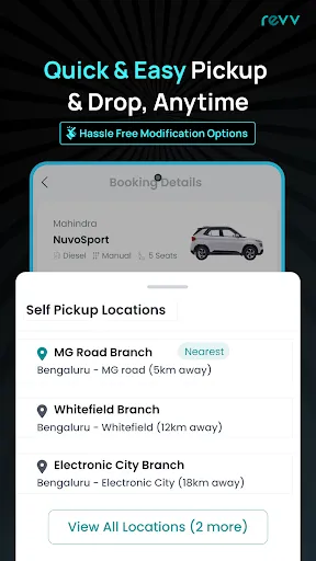 Скриншот 4 — Revv: Self-Drive Car Rentals