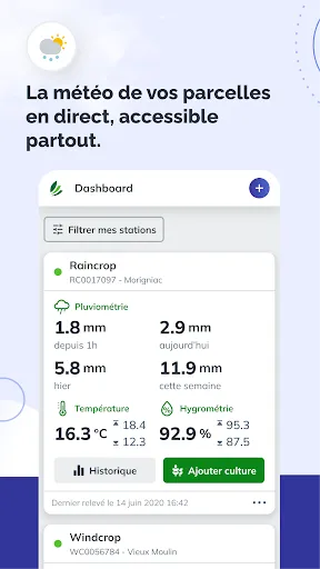 Скриншот 2 — Sencrop météo des agriculteurs