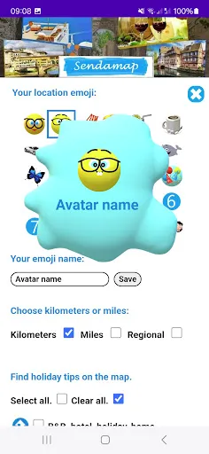 Скриншот 8 — Sendamap - Emojis, maps, track