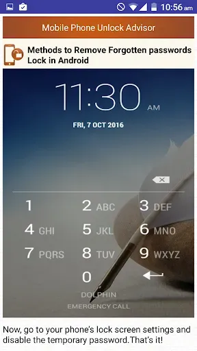 Скриншот 3 — Clear Mobile Password PIN Help
