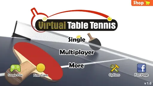 Скриншот 3 — Virtual Table Tennis