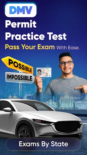 Скриншот 1 — DMV Permit Practice Test 2026