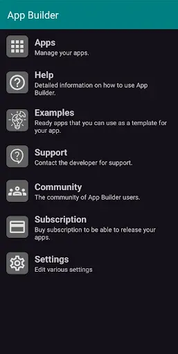 Скриншот 1 — App Builder