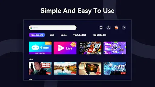 Скриншот 2 — Open Browser - TV Web Browser