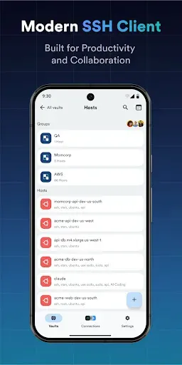 Скриншот 1 — Termius - Modern SSH Client