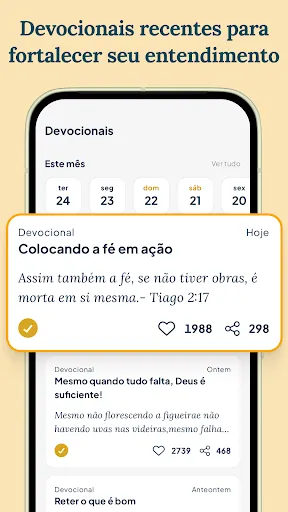 Скриншот 3 — Bíbliaon - Devocional Diário