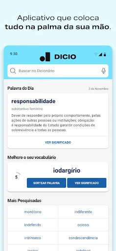 Скриншот 1 — Dicionário de Português Dicio