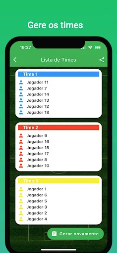Скриншот 3 — Sorteio de Times