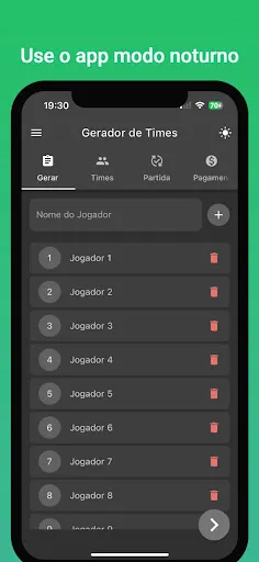 Скриншот 8 — Sorteio de Times