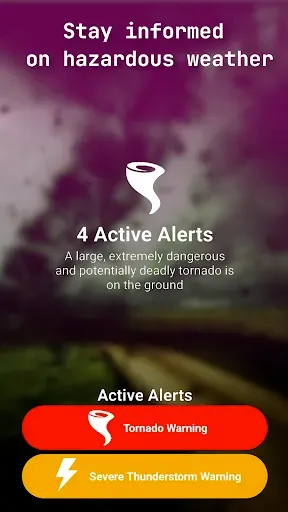 Скриншот 1 — Severe Weather Alerts