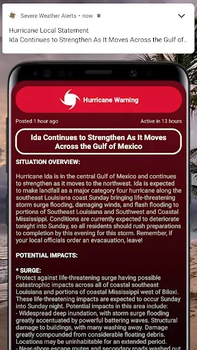 Скриншот 2 — Severe Weather Alerts