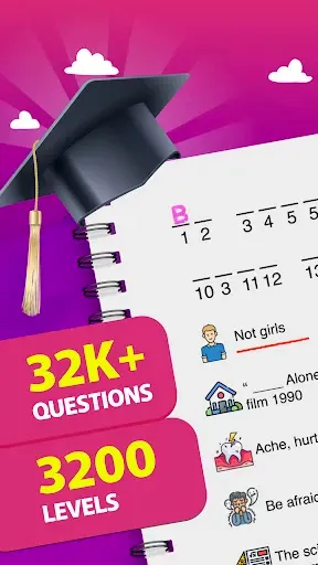 Скриншот 1 — Crostic Crossword-Word Puzzles