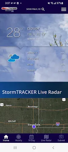 Скриншот 1 — Sioux Falls Live StormTRACKER