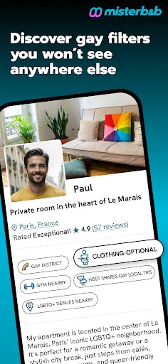 Скриншот 3 — misterb&b – Gay Travel
