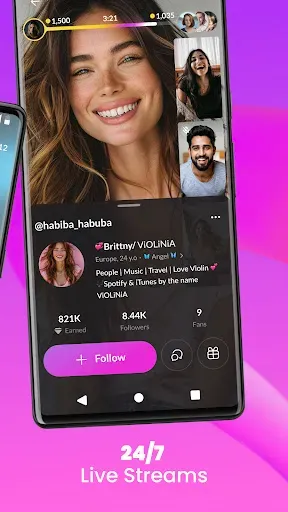 Скриншот 2 — Tango Lite- Stream, Video Chat