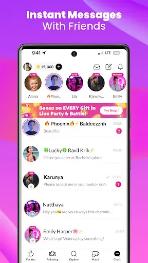 Скриншот 3 — Tango Lite- Stream, Video Chat