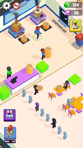 Скриншот 2 — Idle Pizza Shop - Pizza Game