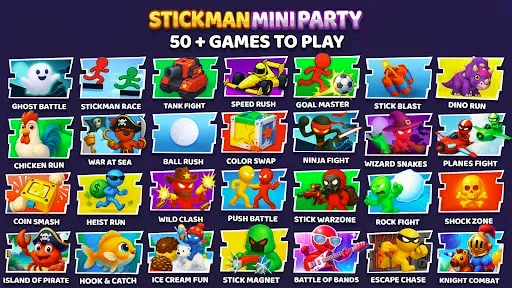 Скриншот 1 — Stick Fun Party: Mini Games