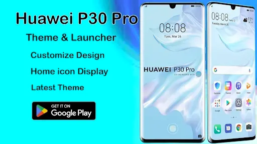 Скриншот 1 — Huawei P30 Pro Launcher:Theme