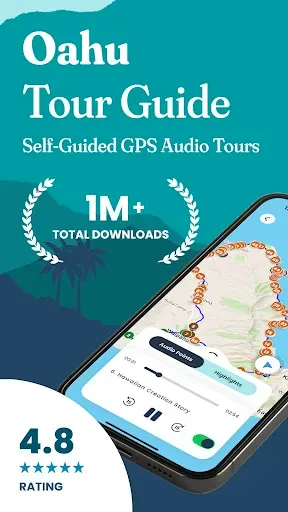Скриншот 1 — Oahu Hawaii Audio Tour Guide