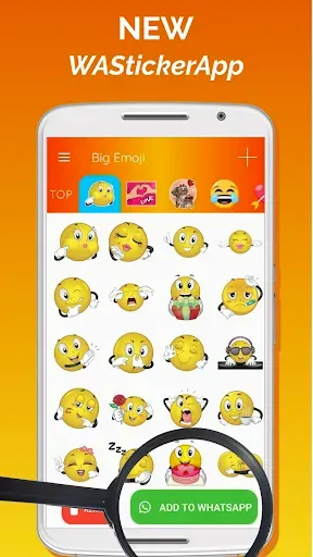 Скриншот 3 — Big Emoji Стикеры для WhatsApp