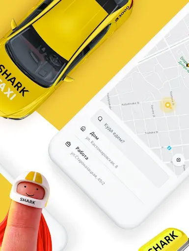 Скриншот 2 — SHARK Taxi - Вызов авто онлайн