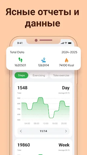 Скриншот 3 — Step Counter: Walking Tracker