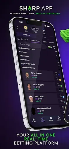 Скриншот 1 — Sharp App: +EV Sports Betting
