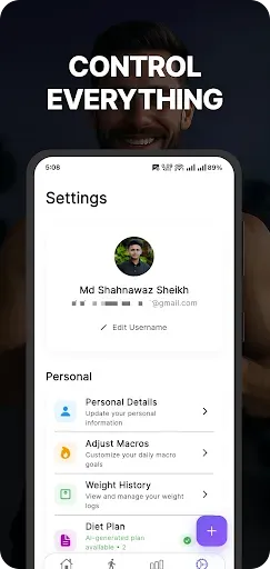 Скриншот 8 — Calfinity: AI Calorie Tracker
